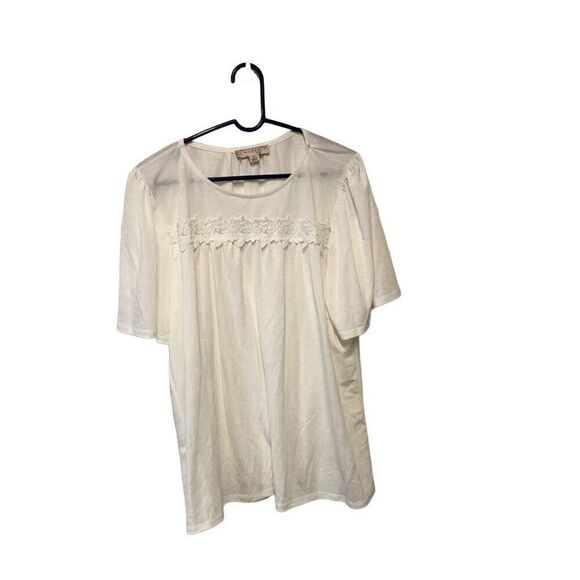 Misia Size 3X White Tunic Rayon and Nylon Tunic - Picture 1 of 4